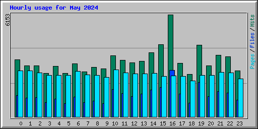 Hourly usage for May 2024