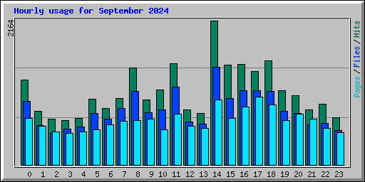 Hourly usage for September 2024